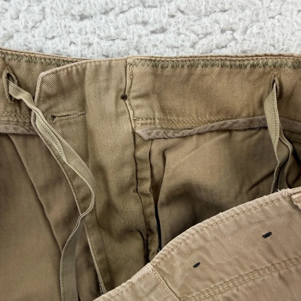 Banana Republic Cargo Shorts Mens 38 Brown Cotton 11 Inseam Utility Y2K Surplus